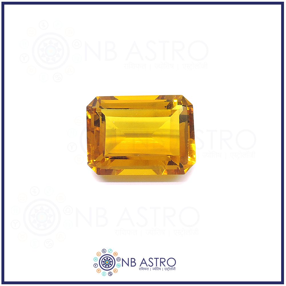 Citrine Stone/Sunehla- 3.25 Ratti - (VSS GRADE) 100% Natural, Certified and Mantra Treated