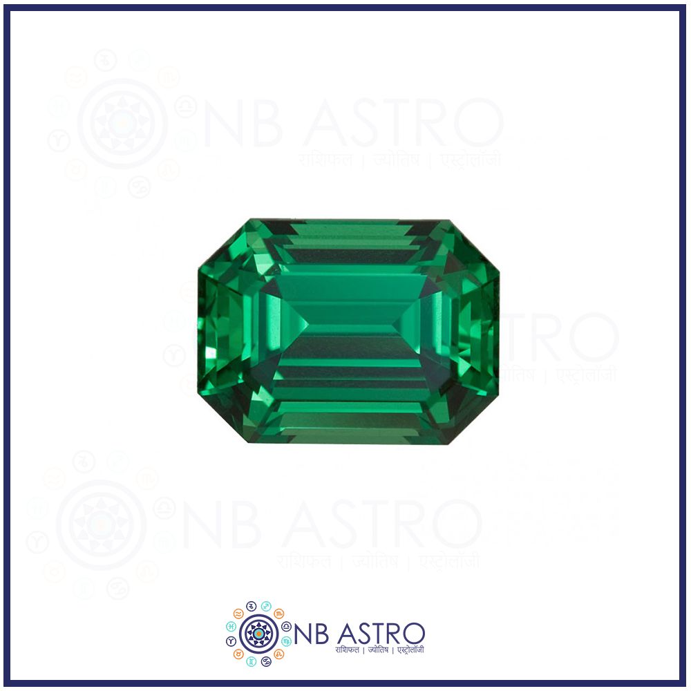 Emerald Stone/Panna- 9.25 Ratti - (VS Grade) 100% Natural, Certified and Mantra Treated